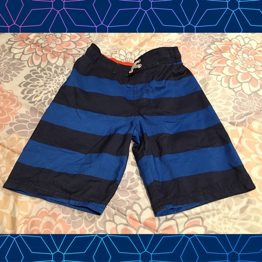 Boys striped swim shorts (M)